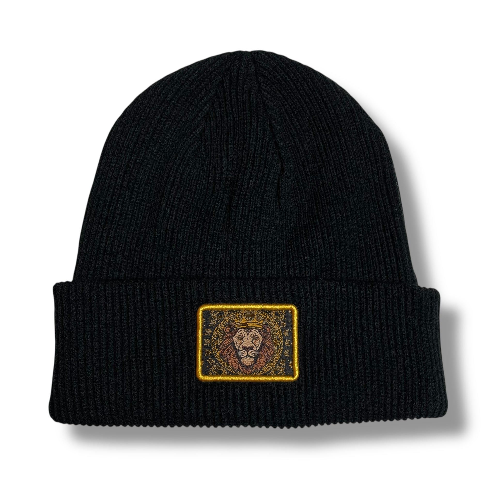 Lion King Patch Winter Beanie Hat