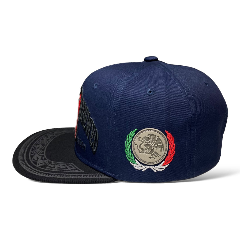 3D Embroidered Mexico Flat Brim Baseball Cap