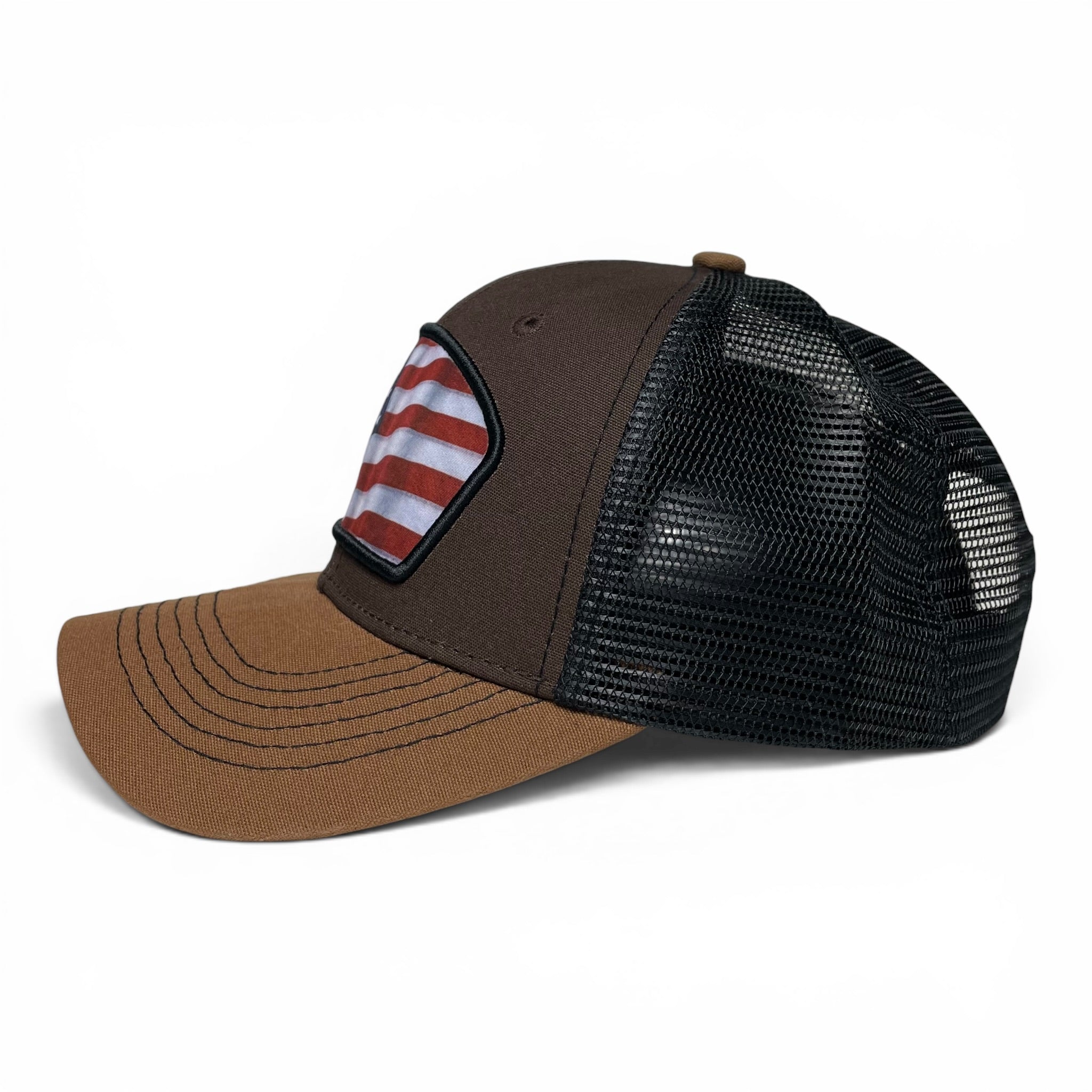 USA Flag Patch Snapback Baseball Cap
