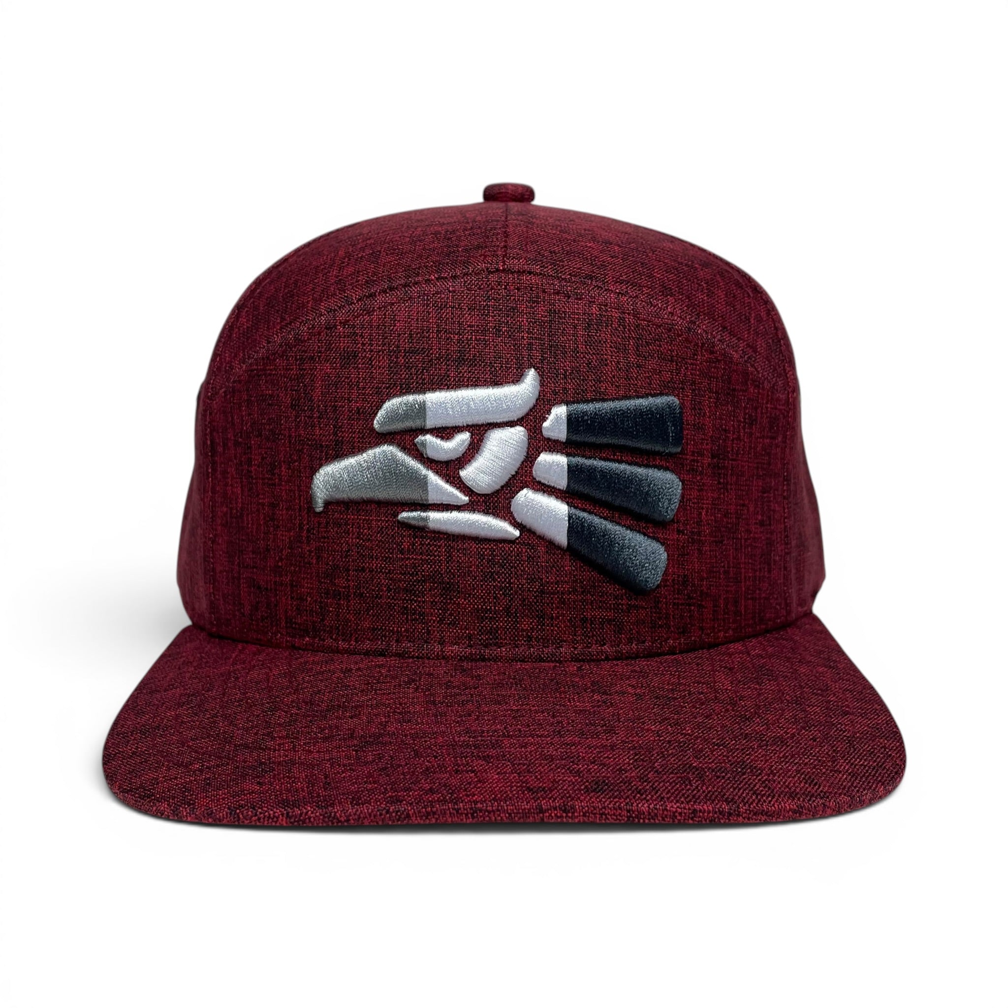 Hecho en Mexico Eagle Snapback Camper Cap, 3D Embroidery, Flat Brim