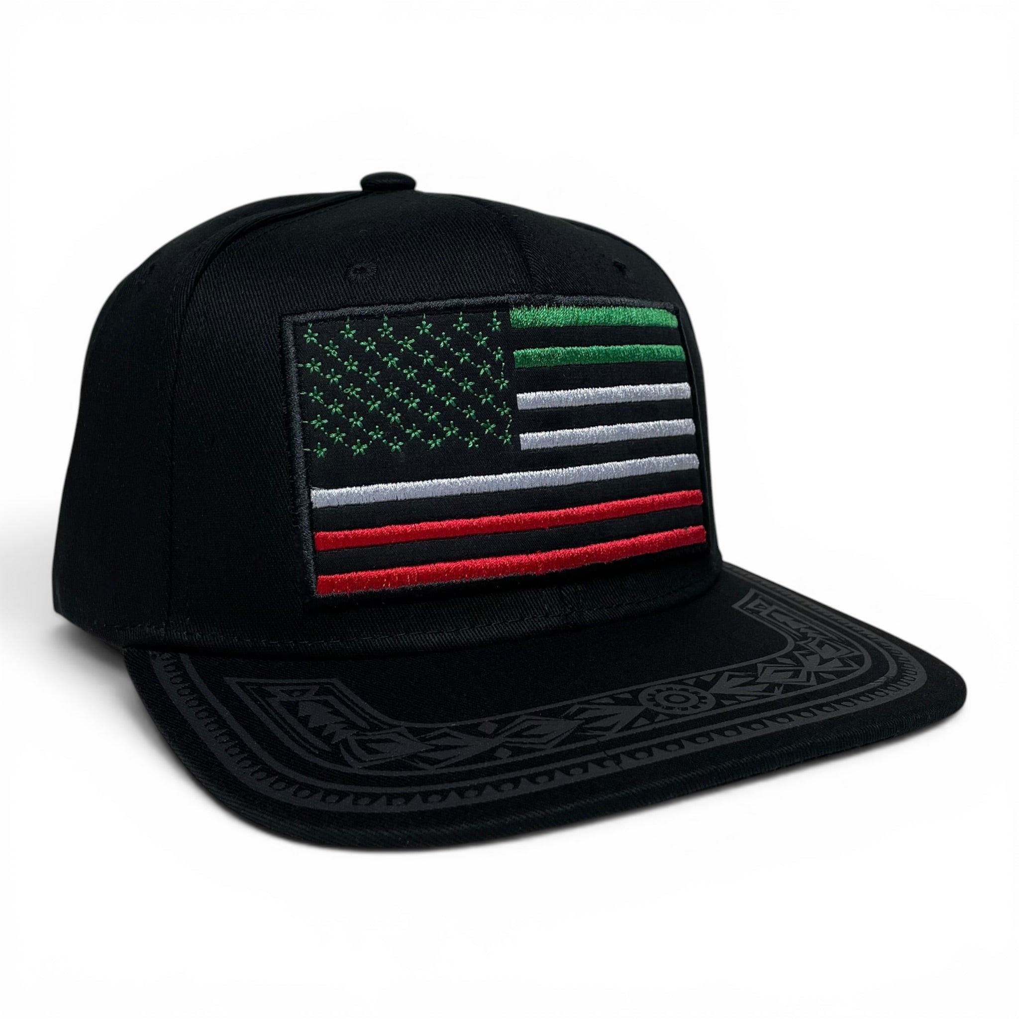 Mexican American Embroidered Flag - Mexico Baseball Snapback Caps