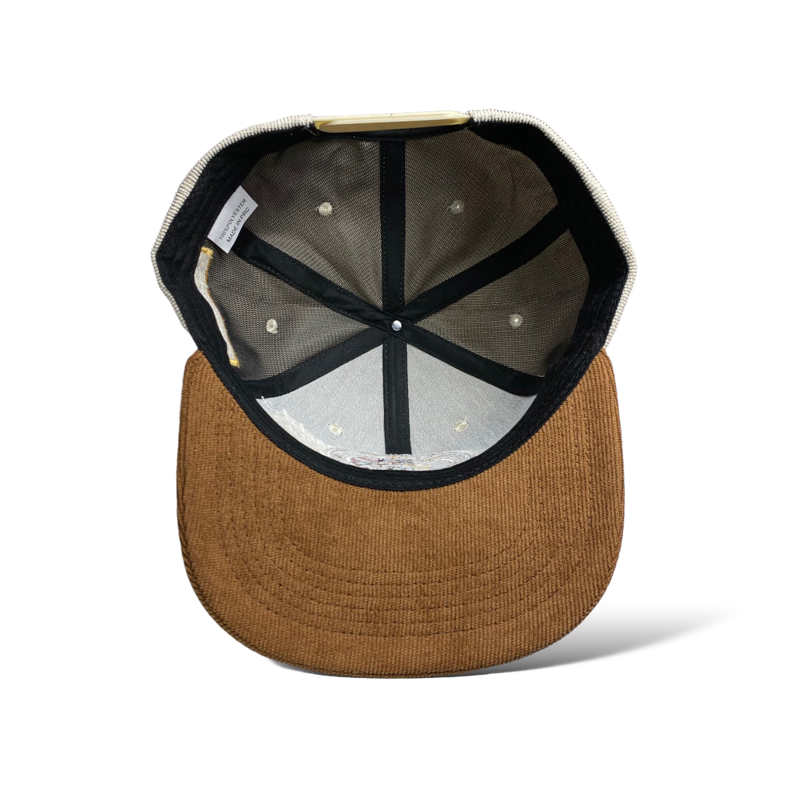 USA Flag Eagle Embroidered Snapback Cap, Corduroy, Flat Brim