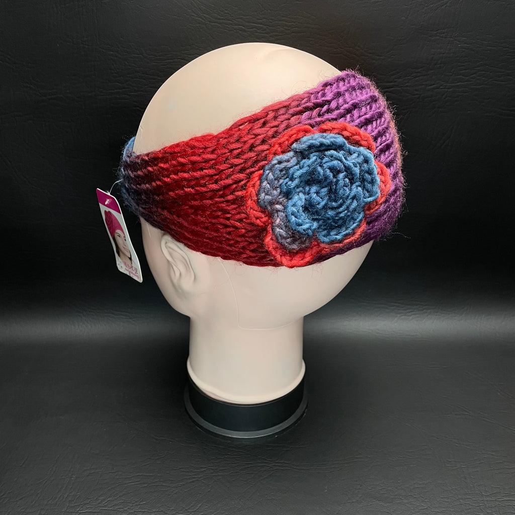 Set of 2 Women's Multicolor Knitted Winter Headband