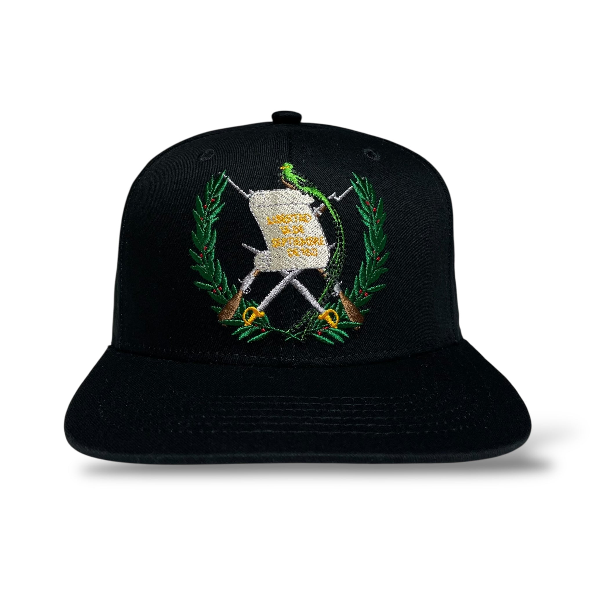 Guatemala Flag Embroidered Snapback Cap Flag Under Visor Adjustable