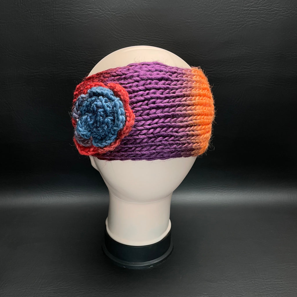 Set of 2 Women's Multicolor Knitted Winter Headband