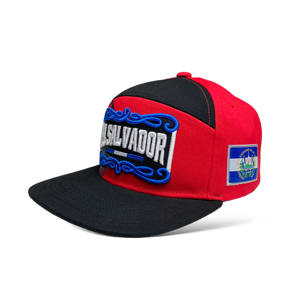 El Salvador 3D Embroidered Snapback Baseball Cap