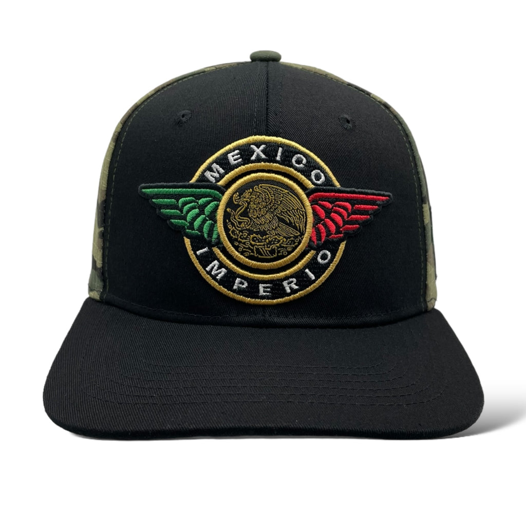 MEXICAN Snapback Flat Bill Baseball Cap - Embroidered Mexico Federal Logo