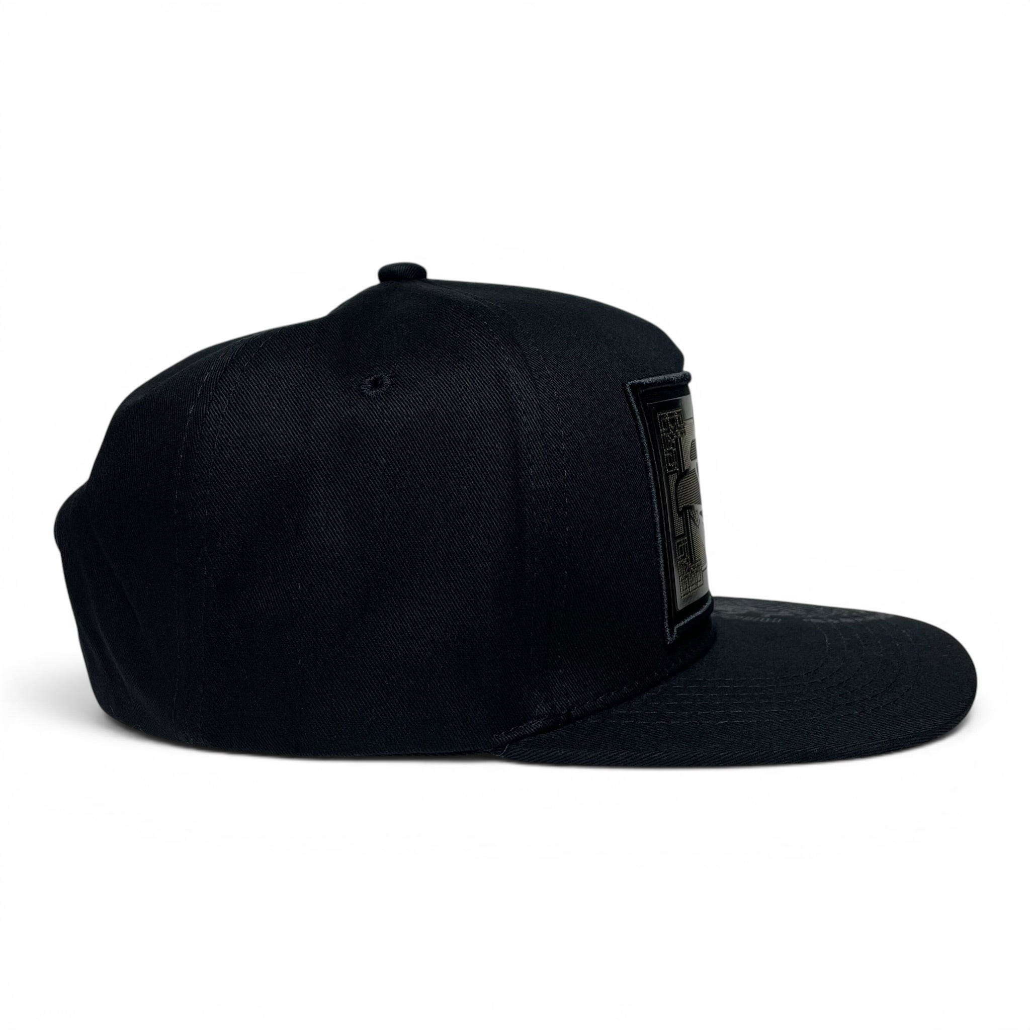 Hecho en Mexico Golden Mexican Eagle Rubber Patch Snapback Cap – Black