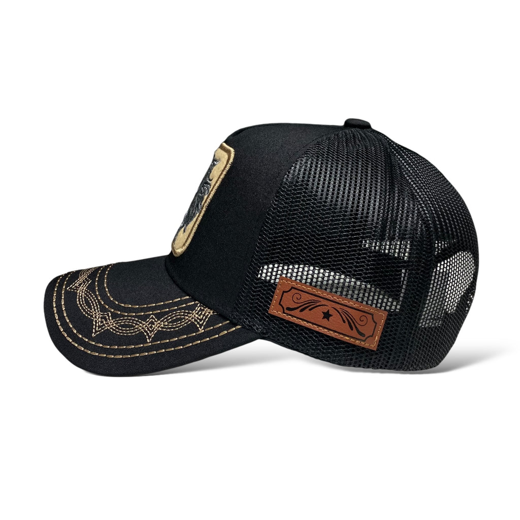 Stallion Embroidered Trucker Cap | Wholesale Mesh Back Snapback Hat