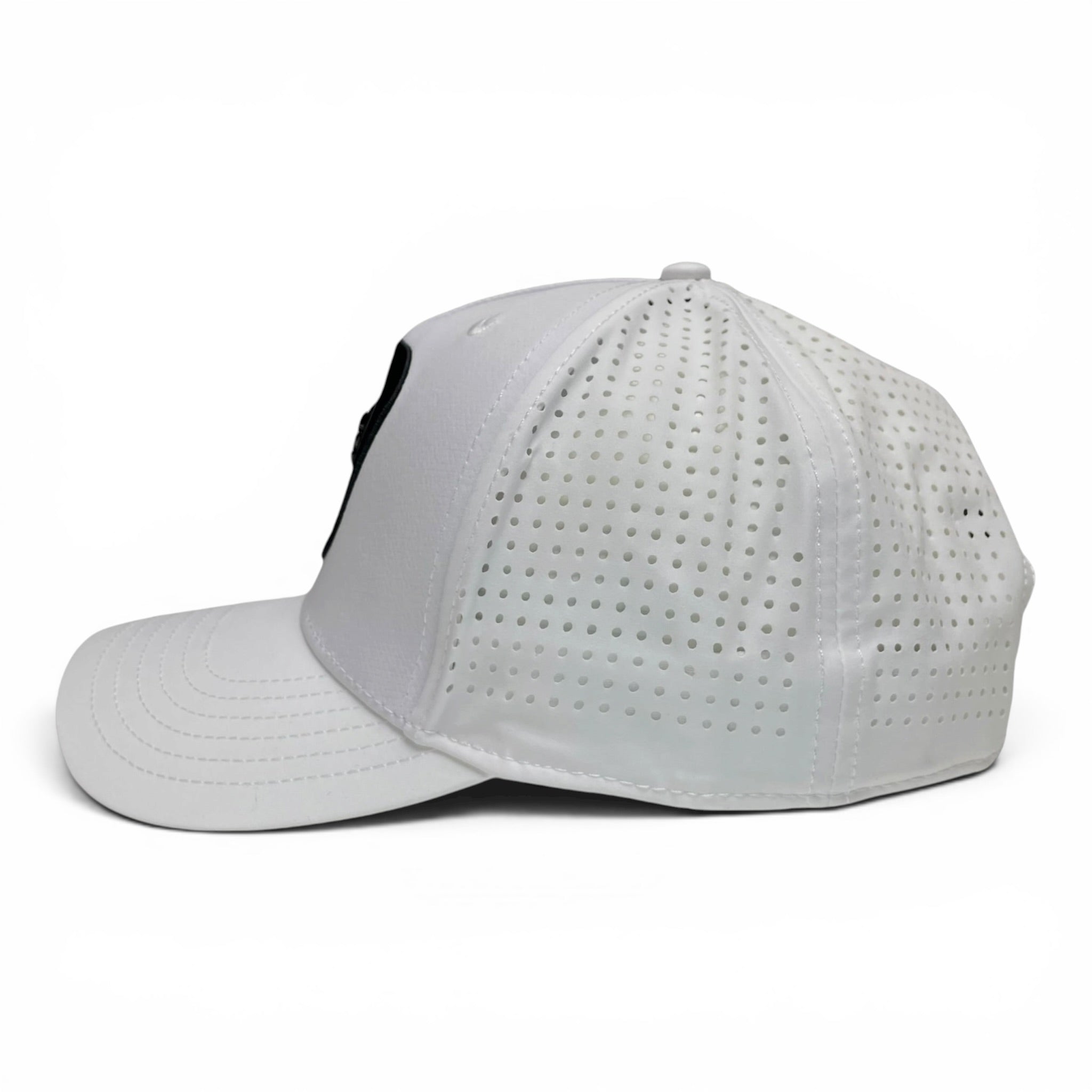 Hecho en Mexico Eagle Baseball Cap, White, Laser Cut, Snapback, Sport