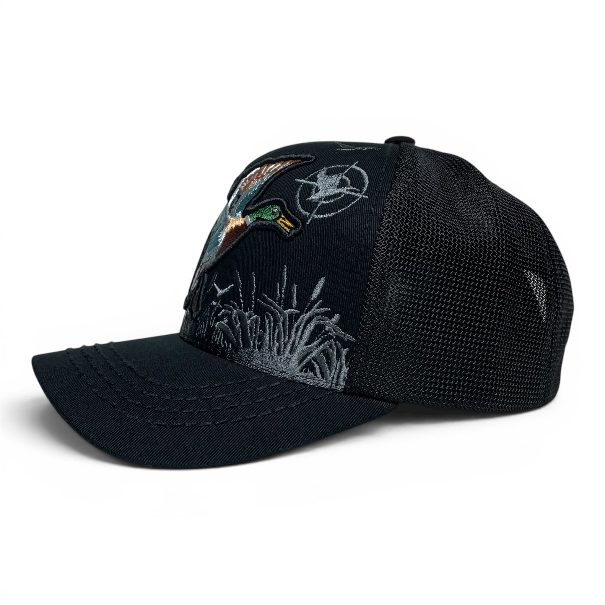 Hunter Style Duck 3D Embroidered Baseball Cap, Curved Brim, Snapback
