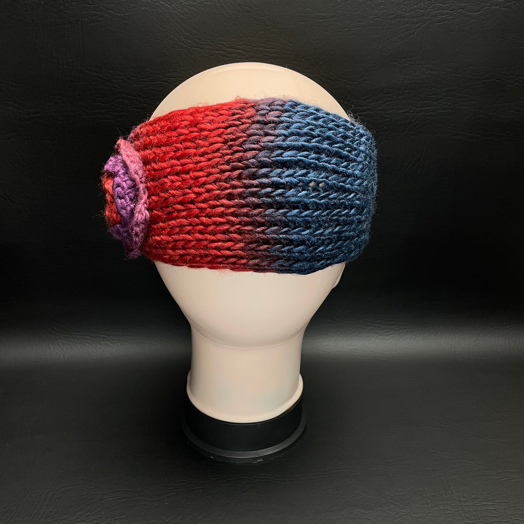 Set of 2 Women's Multicolor Knitted Winter Headband