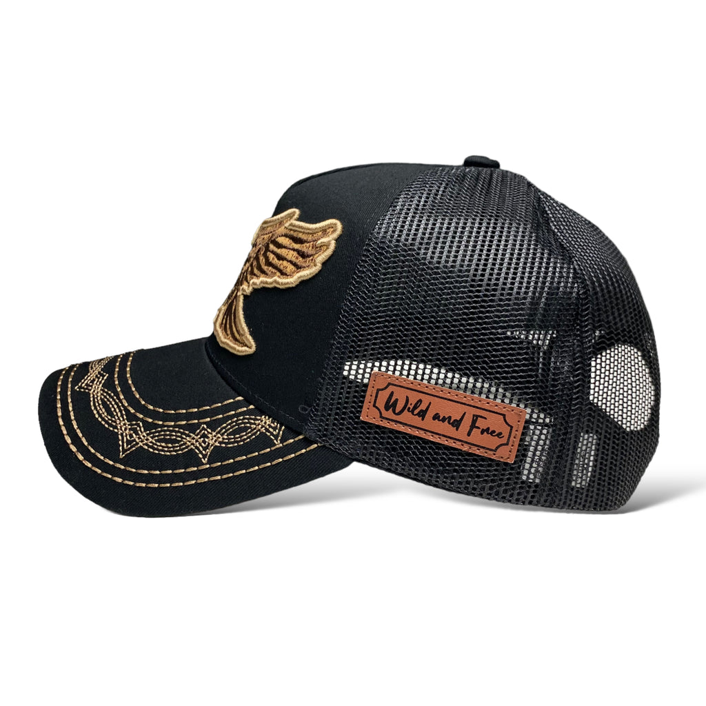 Eagle Embroidered Patch Trucker Baseball Cap / Wester Hat for Men