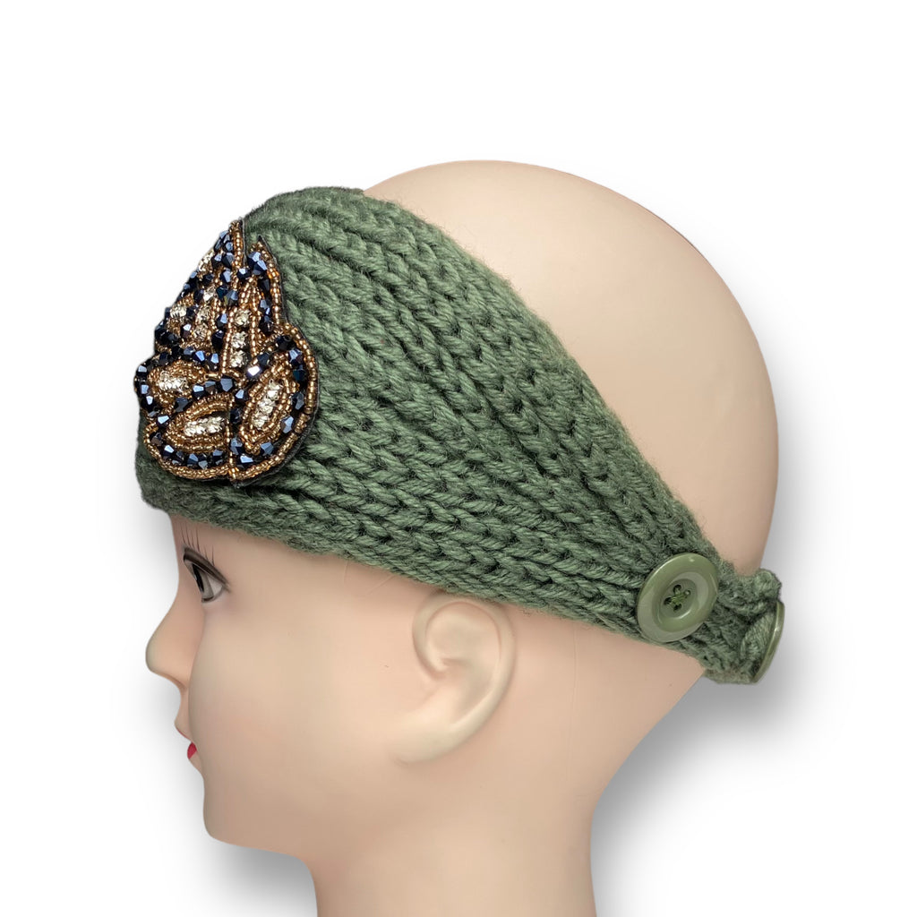 Women's Winter Knit Wool Headband – Ear Warmer Turban Hat