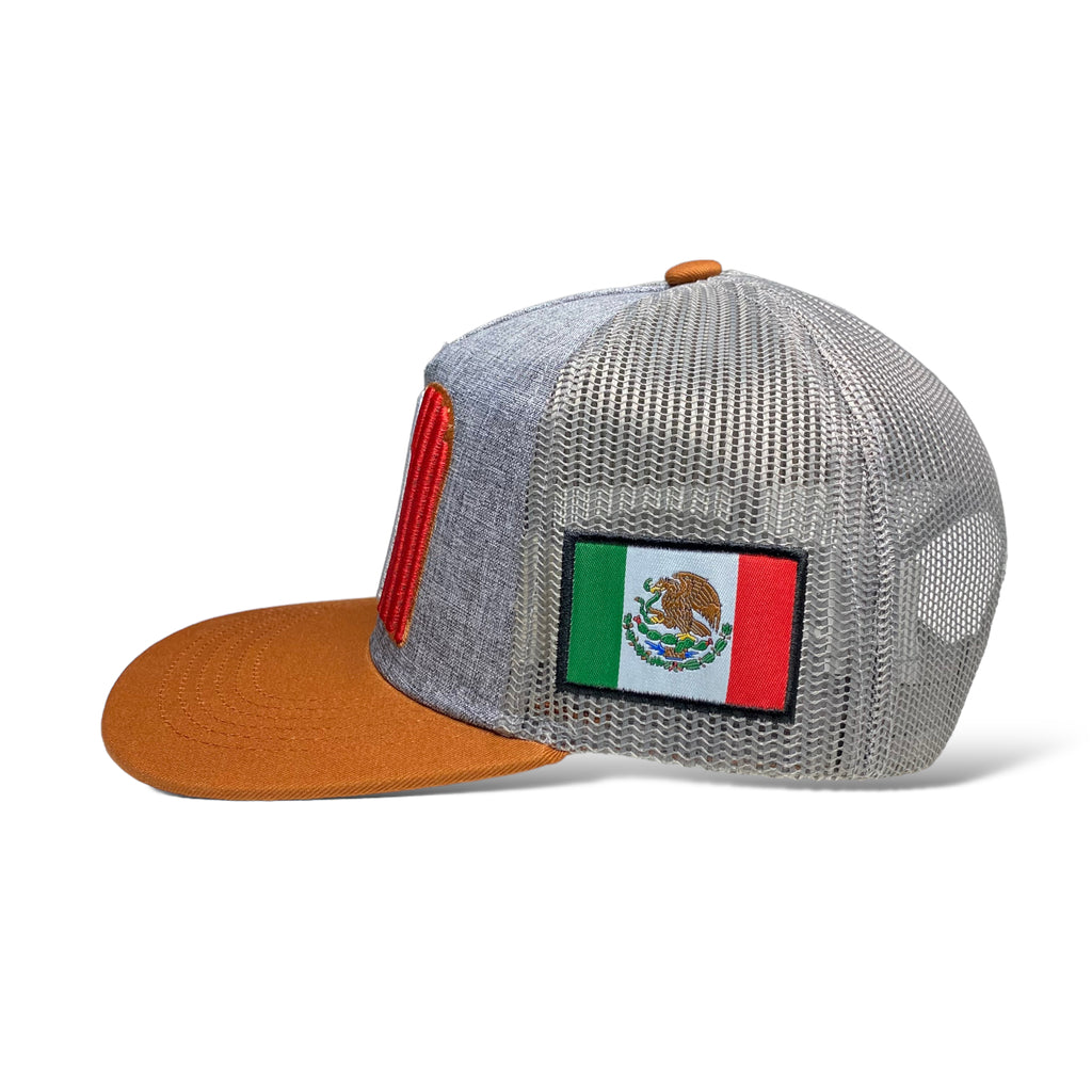 Mexico Embroidered Mesh Snapback Cap - Patriotic Trucker Mexican Hat