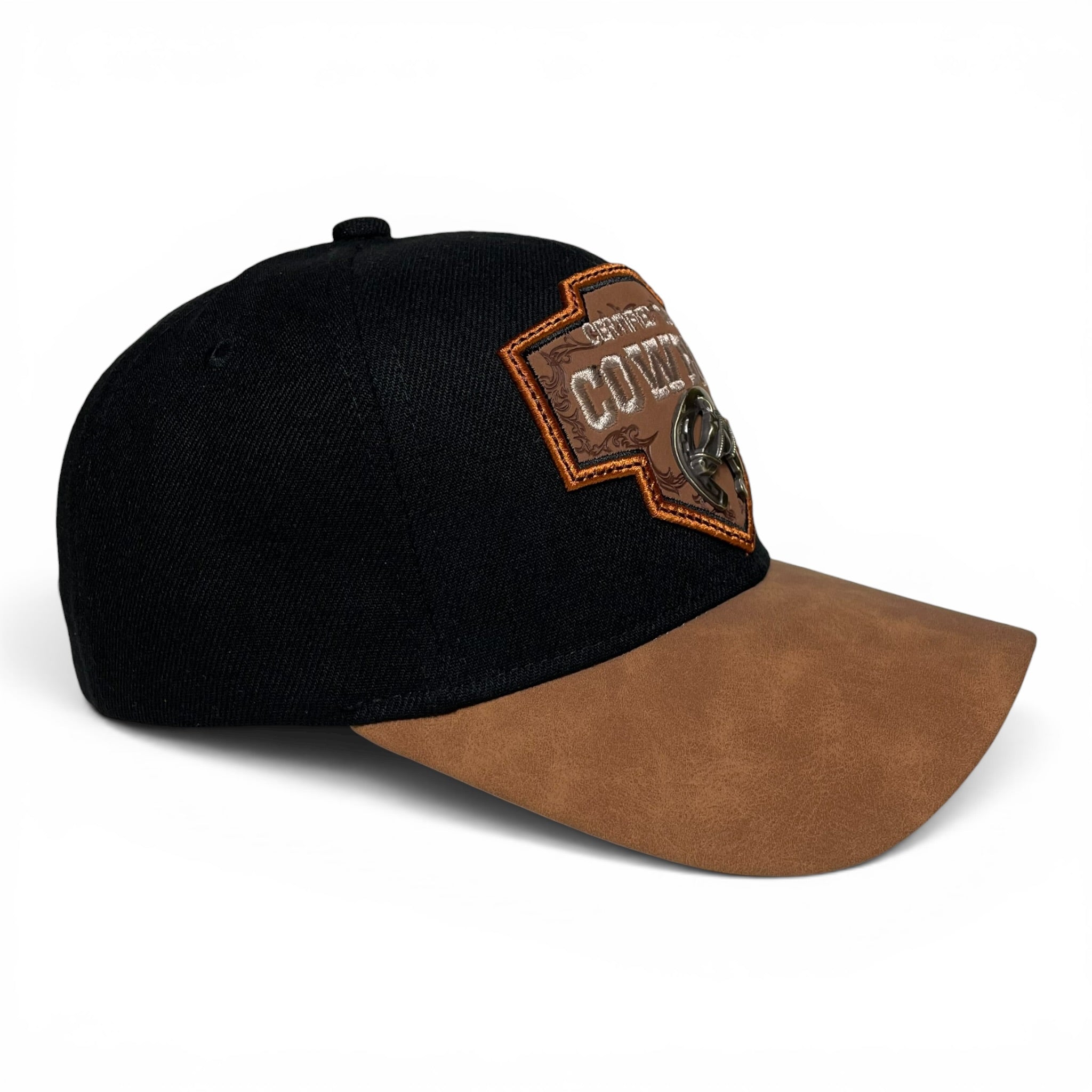 Cowboy Horseshoe Baseball Cap – Adjustable Western Snapback Hat