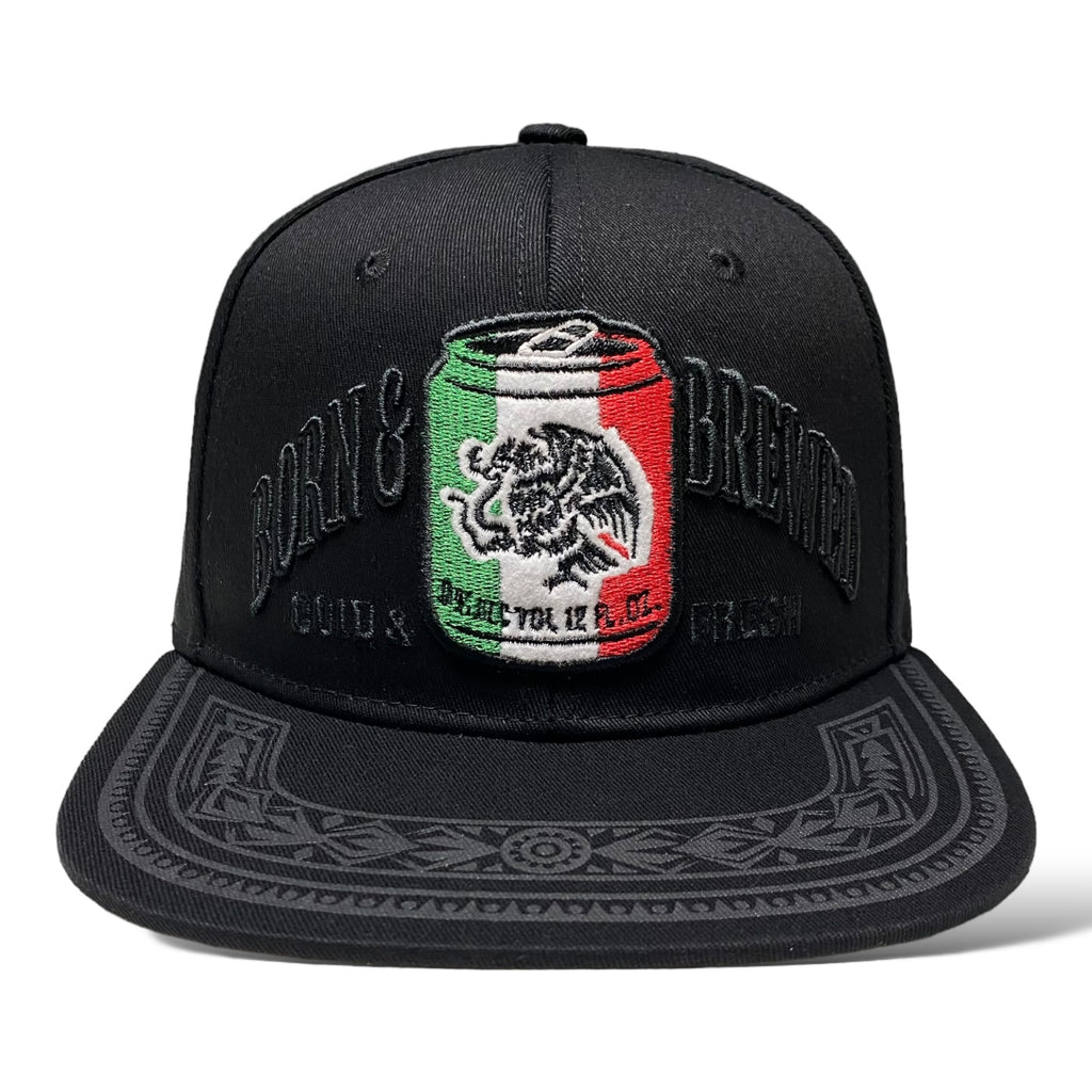 3D Embroidered Mexico Flat Brim Baseball Cap