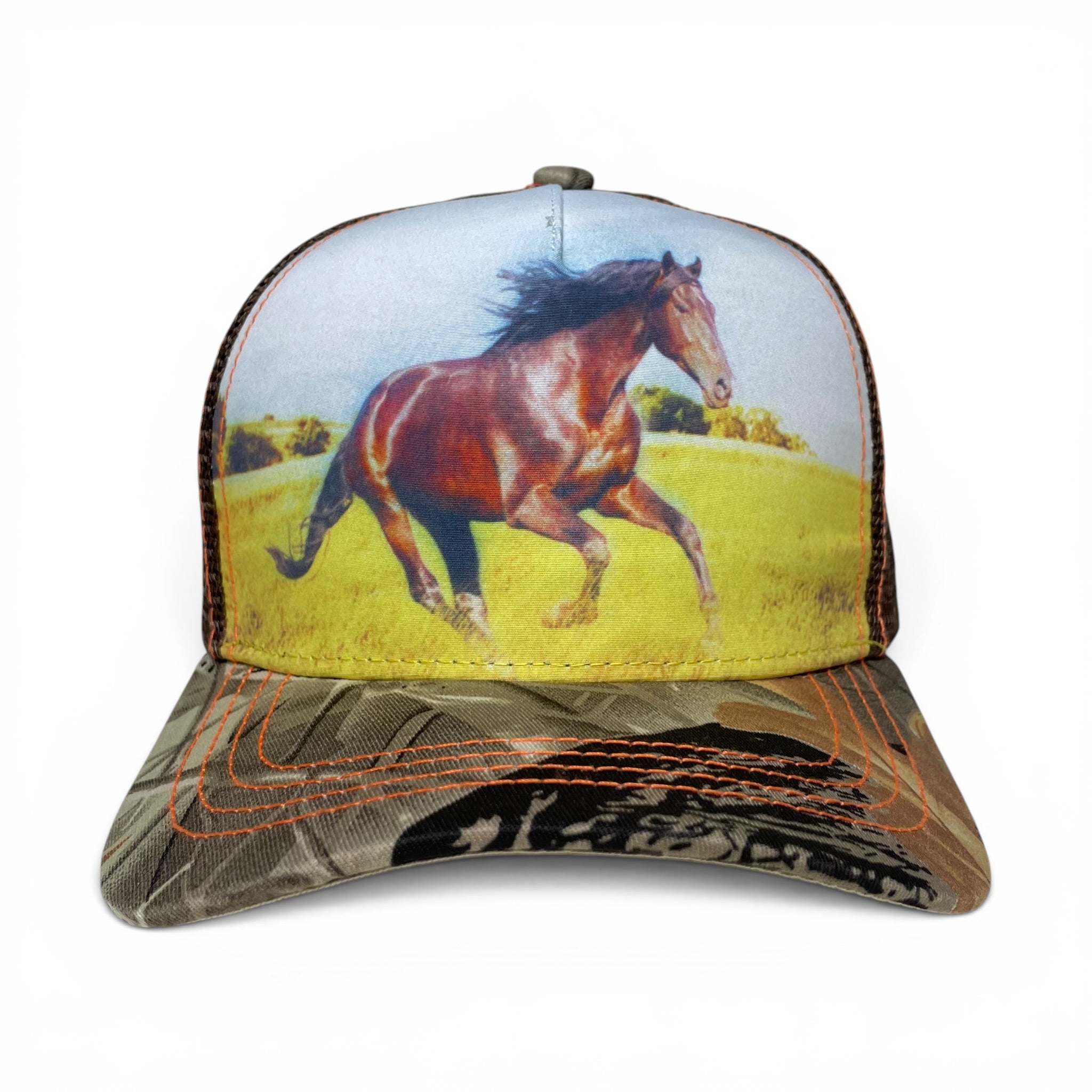 Gorra Vaquera Caballo Bronco Galopando, Adjustable, Estilo Ranchero