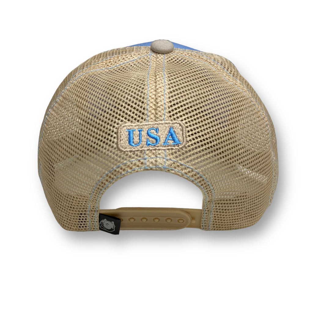 USA Eagle Flag Trucker Cap - Patriotic Hat with Printed Patch