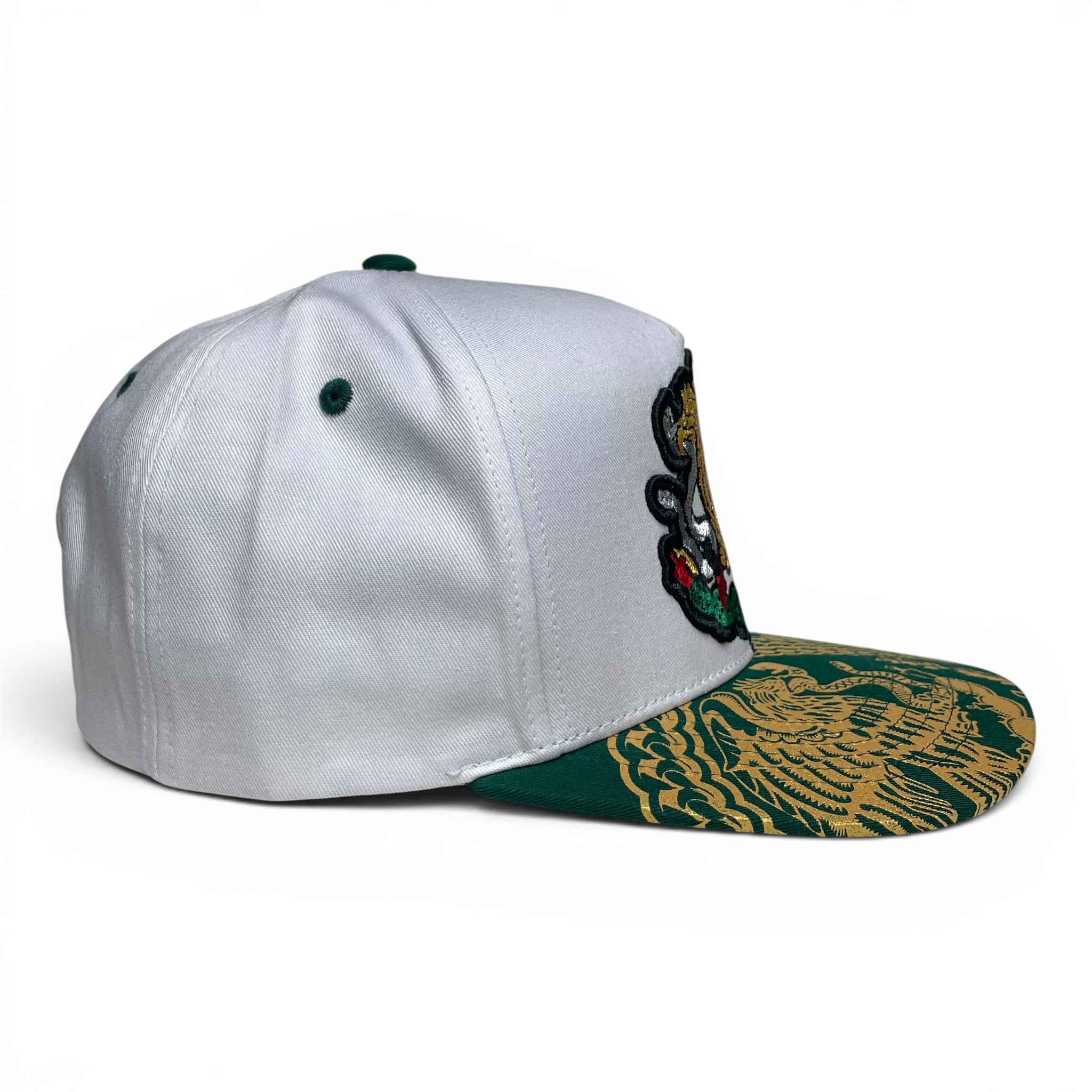 Mexico Golden Eagle Baseball Cap Snapback Flat Brim Embroidery