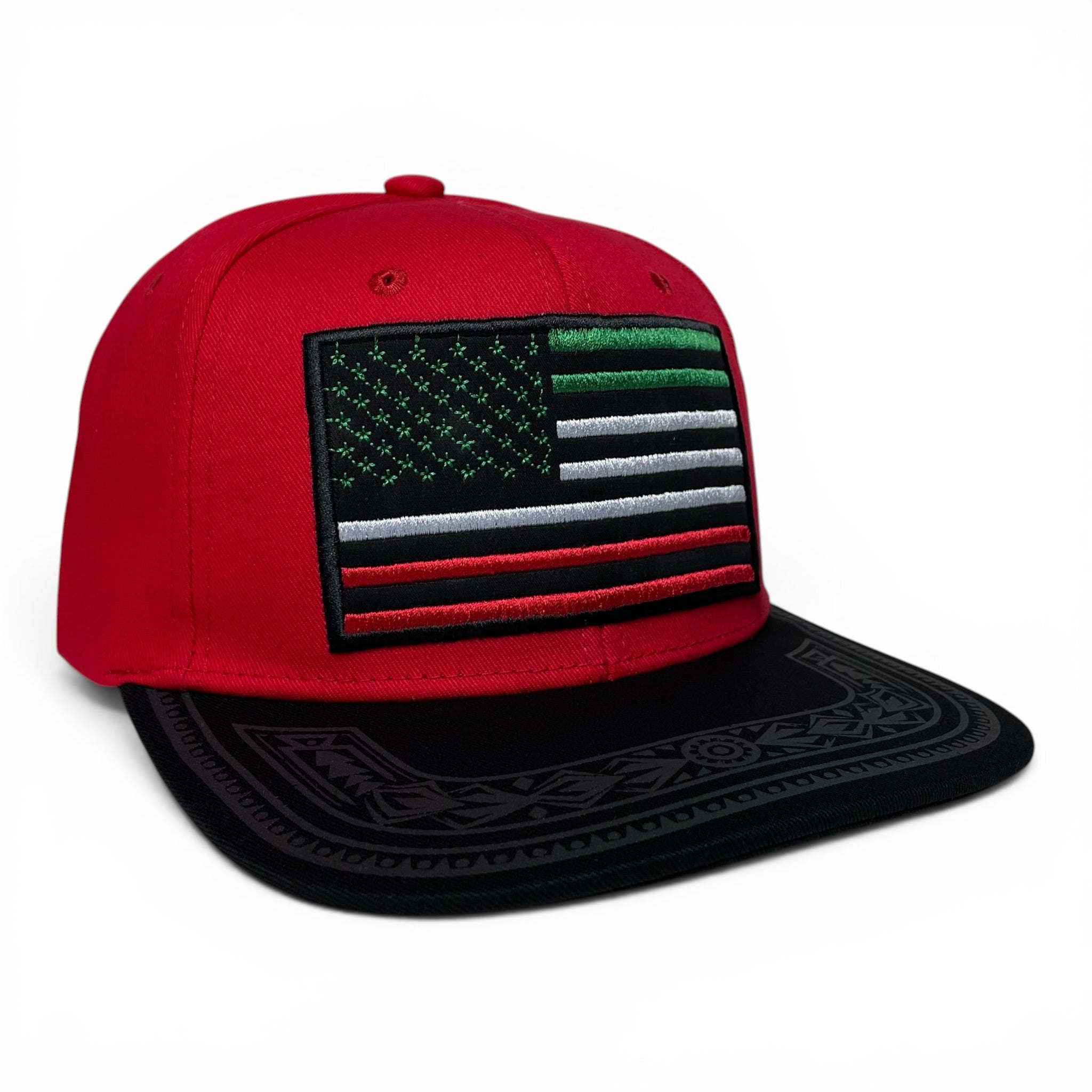 Mexican American Embroidered Flag - Mexico Baseball Snapback Caps