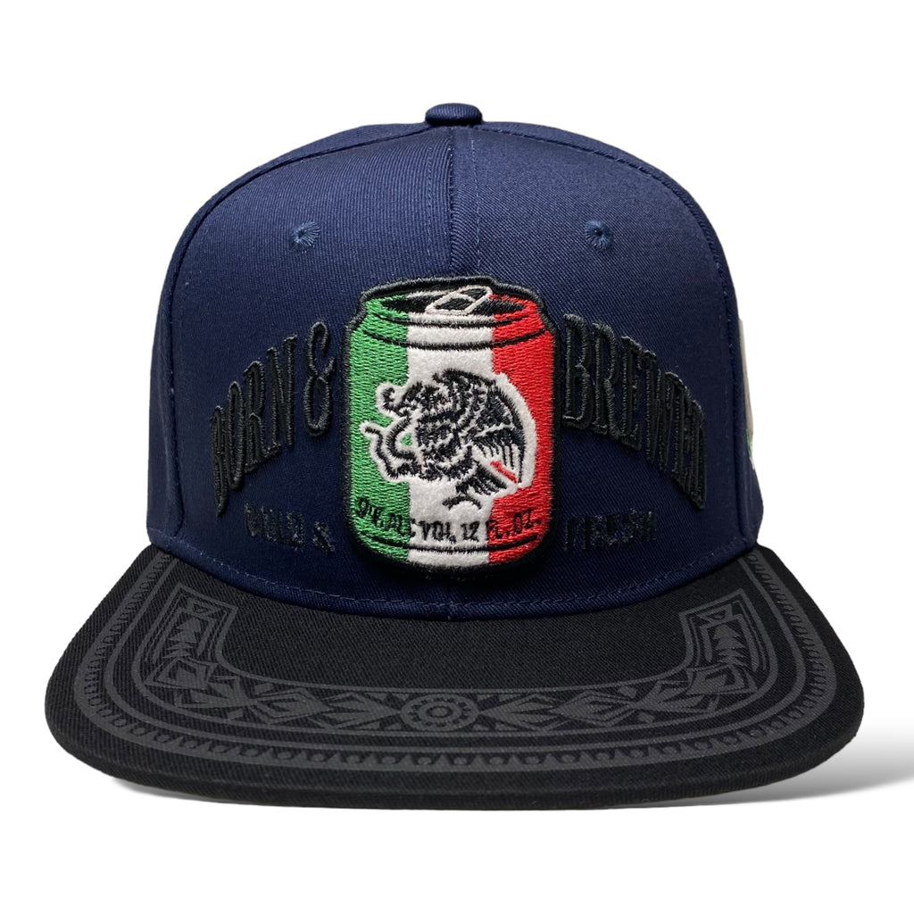 3D Embroidered Mexico Flat Brim Baseball Cap