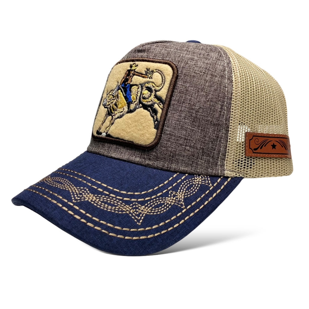 Rodeo Cowboy Hat Bull Rider | Wholesale Embroidered Bull Rider Design