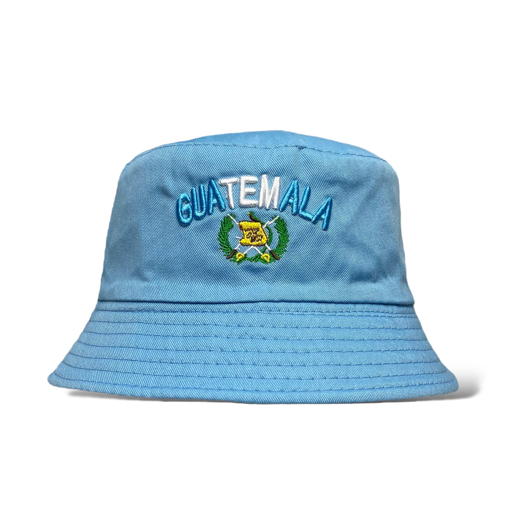 Guatemala Flag Embroidered Bucket Hat - Sun Protection, Hiking, Fishing, working