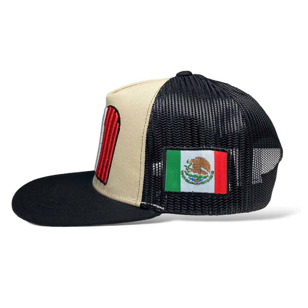 Mexico Embroidered Mesh Snapback Cap - Patriotic Trucker Mexican Hat