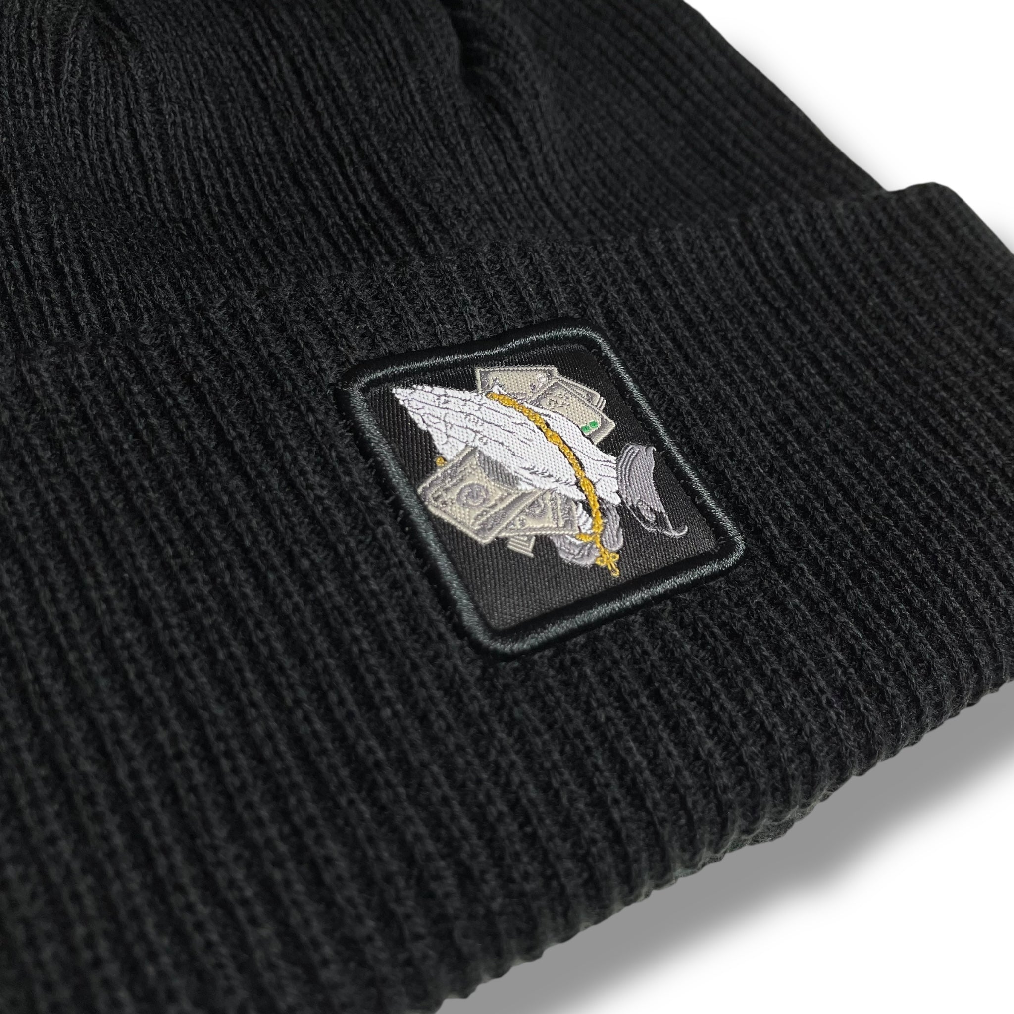 Money prayer hands Patch Winter Beanie Hat