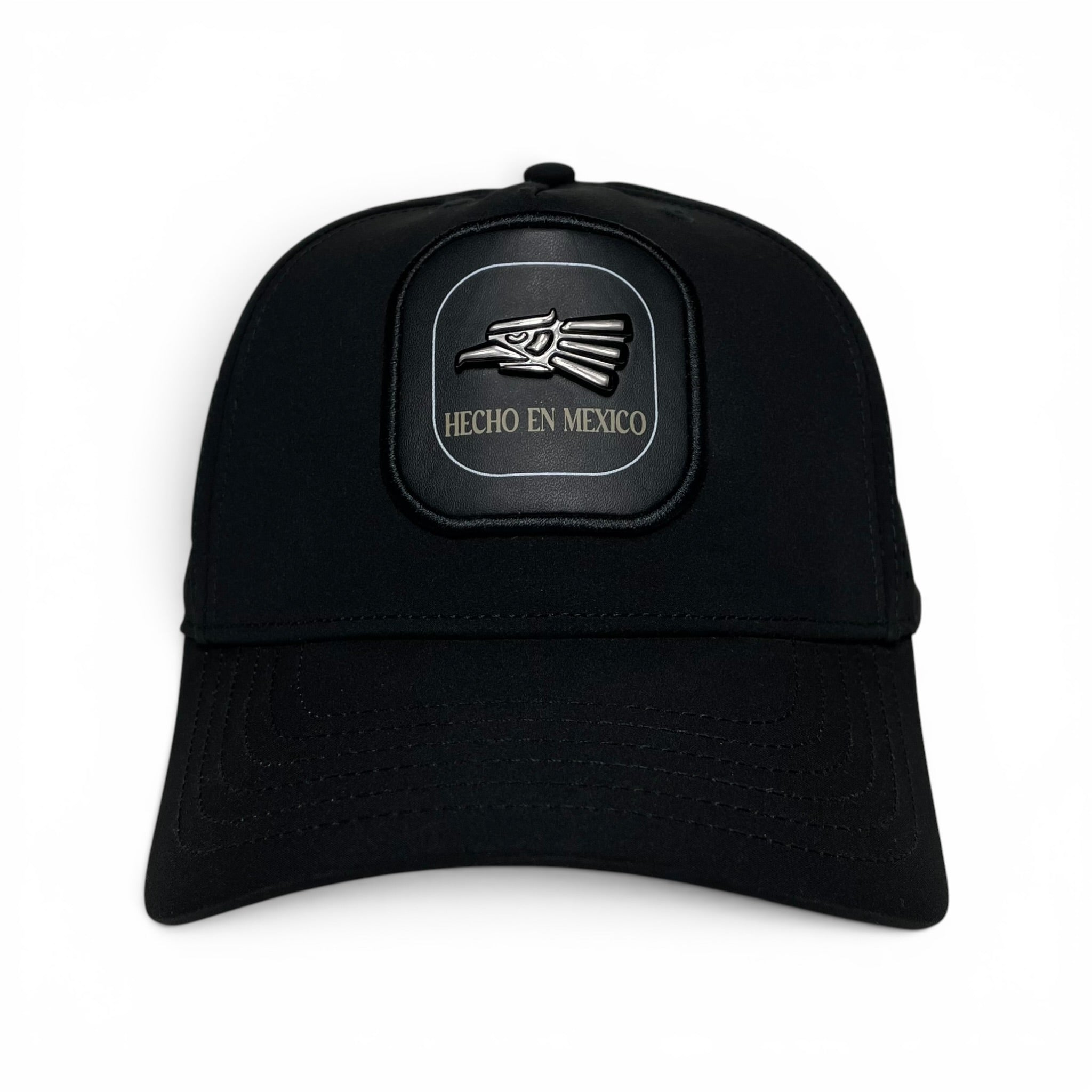 Hecho en Mexico Eagle Logo Baseball Cap – Black Laser Cut Snapback