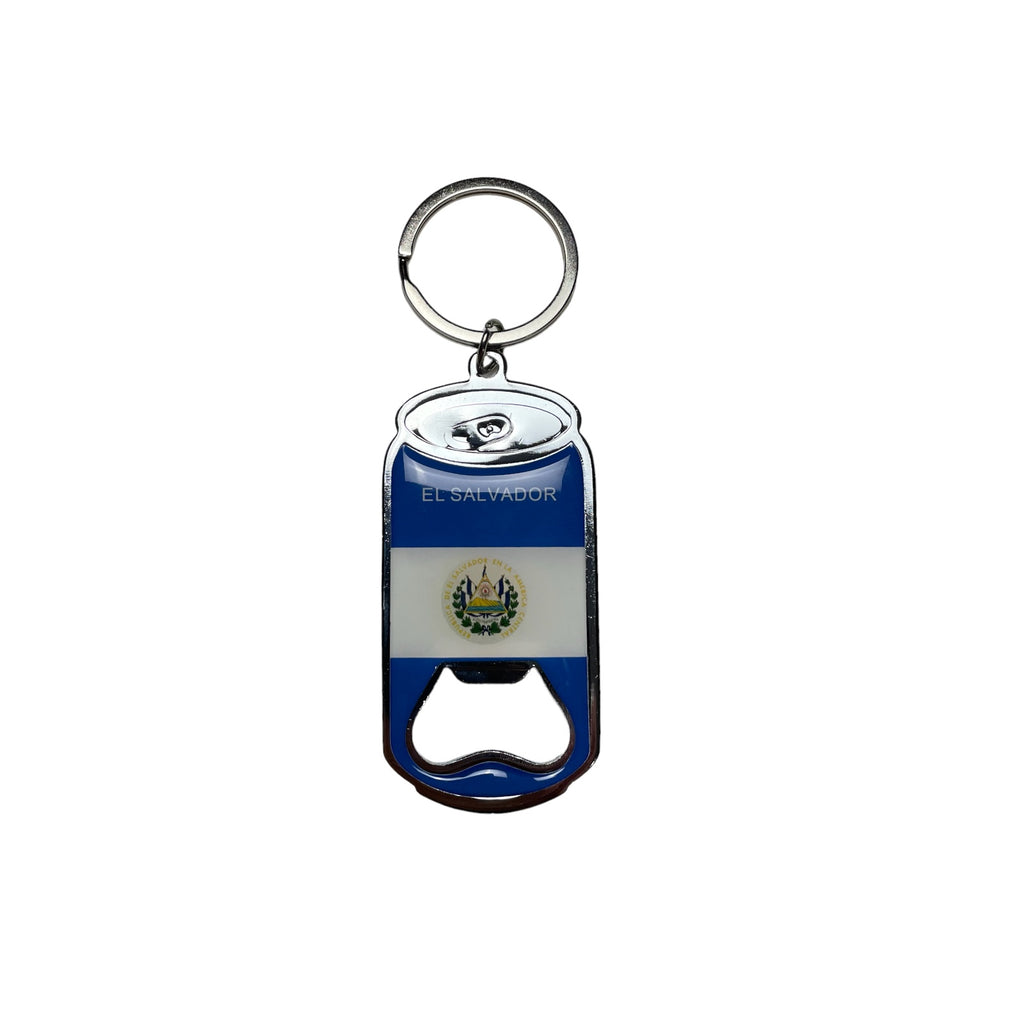 3 El Salvador Flag Keychain, Opener | Bandera de El Salvador Llavero