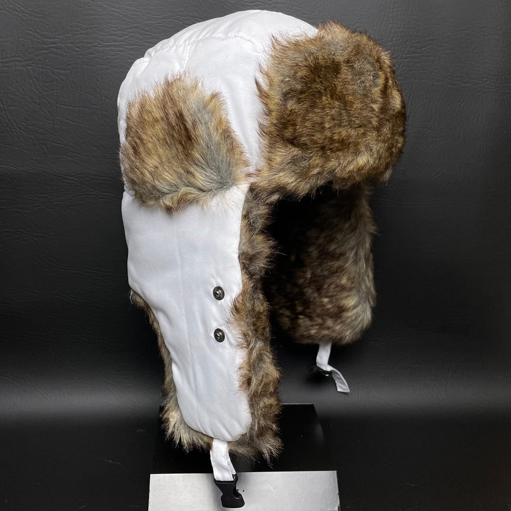 Winter Fur Ear Flap Hat Trapper Chic Russian Trooper Ski Cap Face Mask