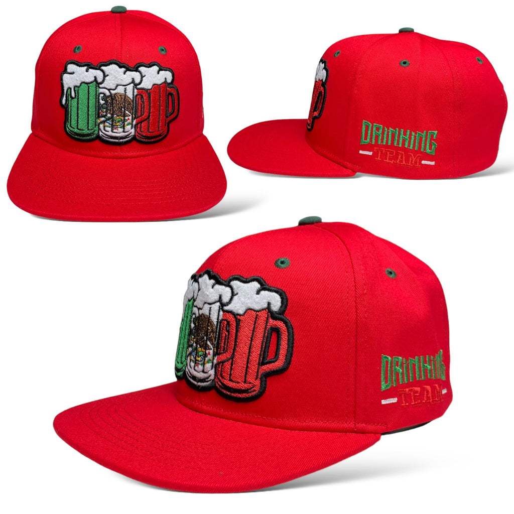 Drinking Team Mexico Beer Adjustable Baseball Hat Snapback Cap