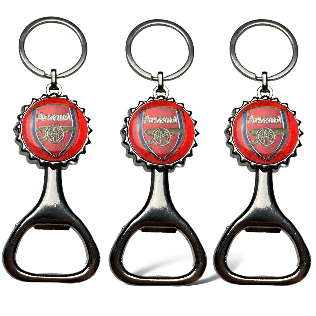 3 Arsenal Soccer Team Keychain, Opener