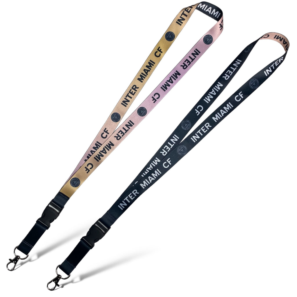 Inter Miami CF Lanyard with Double Sided Graphics - Wholesale Detachable Buckle Keychain