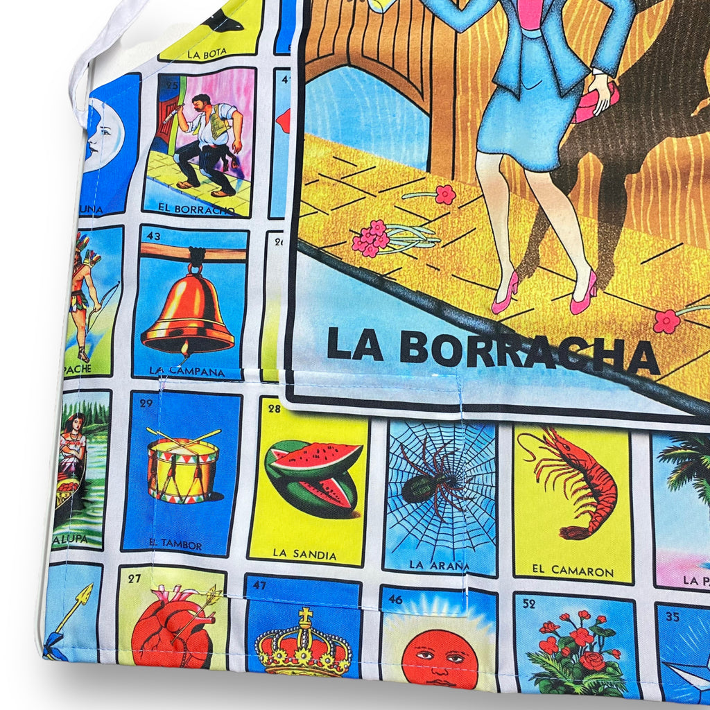 Mexican Loteria Kitchen Apron Mandil Mexicano Para Mujer