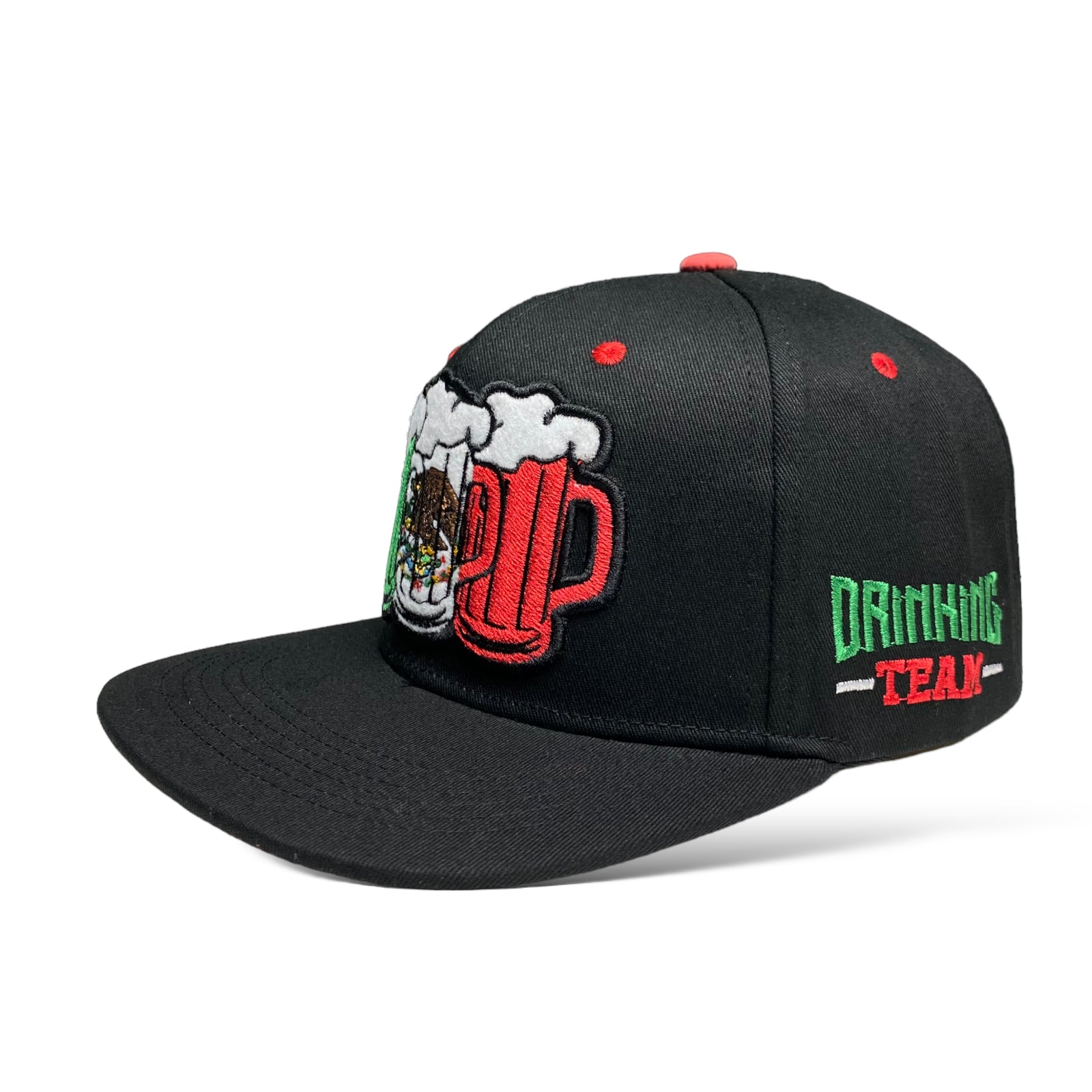 Mexico Drinking Team Beer Embroidered Snapback Baseball Cap Hat