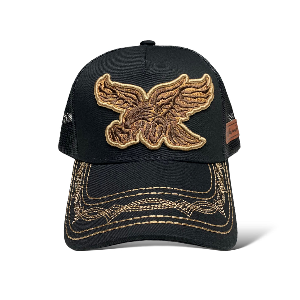 Eagle Embroidered Patch Trucker Baseball Cap / Wester Hat for Men