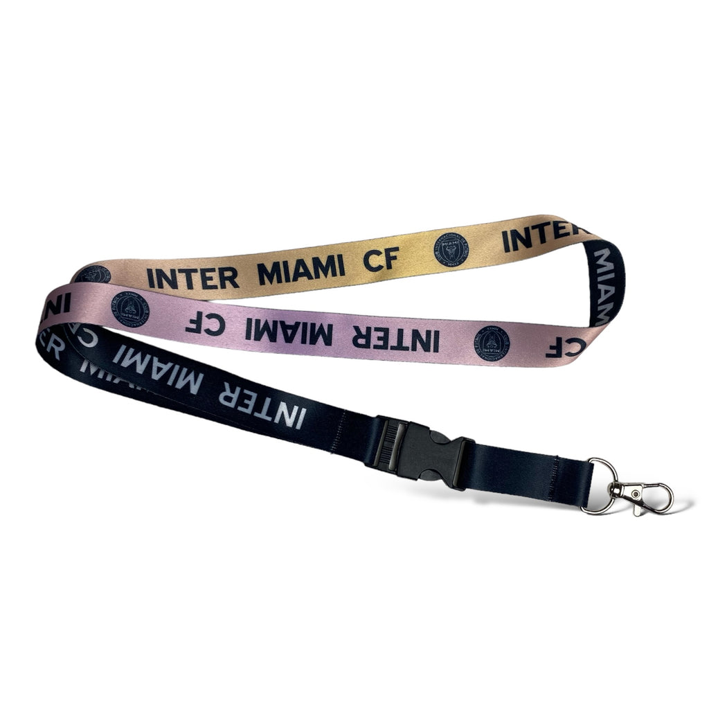 Inter Miami CF Lanyard with Double Sided Graphics - Wholesale Detachable Buckle Keychain