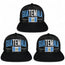 Pack of 3 Guatemala flag 3D embroidered snapback caps, adjustable closure, stylish patriotic design, ideal for casual wear or events.