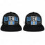 Pack of 2 Guatemala flag 3D embroidered snapback caps, adjustable closure, stylish patriotic design, ideal for casual wear or events.