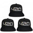 Pack of 3 snapback caps with 420 lifestyle PVC patch, streetwear style, adjustable closure, ideal for casual wear, events, or festivals.