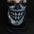 Skull Design Black Winter Thermal Face Mask, Warm Neck Gaiter Balaclava Unisex