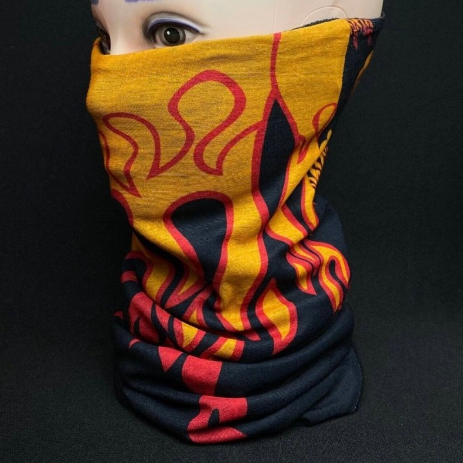 Flame Design Winter Thermal Face Mask, Warm Neck Gaiter Balaclava Unisex