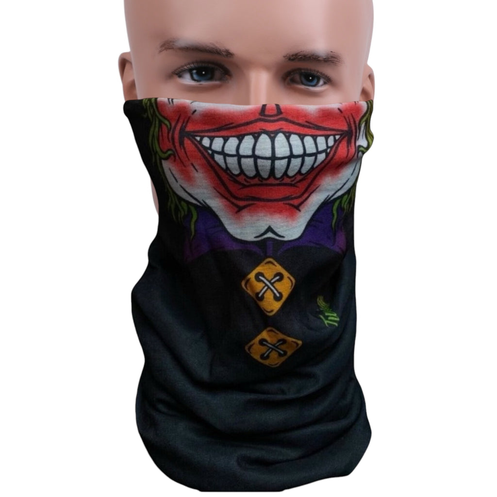 Clown Face Design Winter Thermal Balaclava, Warm Neck Gaiter Face Mask Unisex