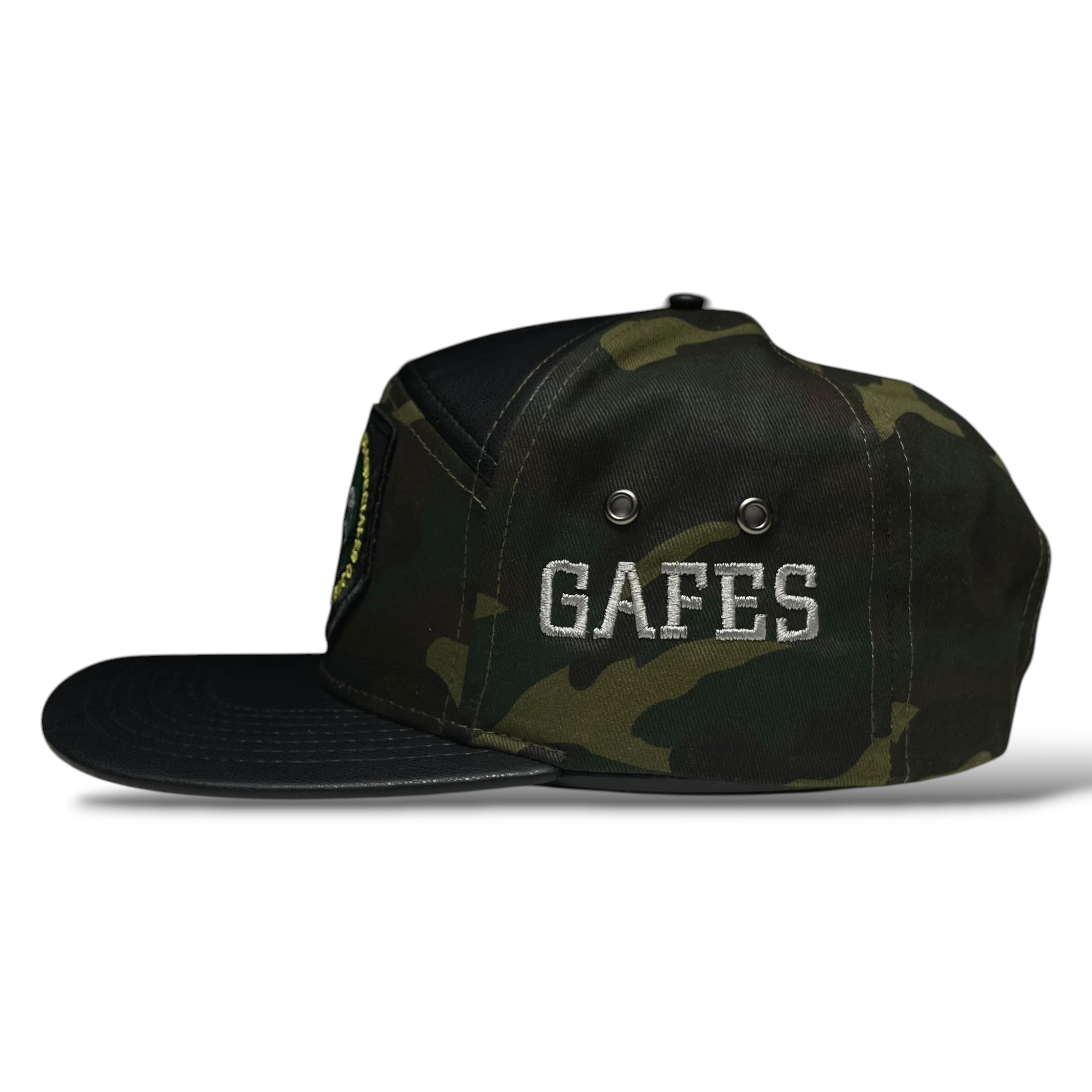 Gorra Snapback Camo GAFES México Fuerzas Especiales Parche Bordado Visera PU