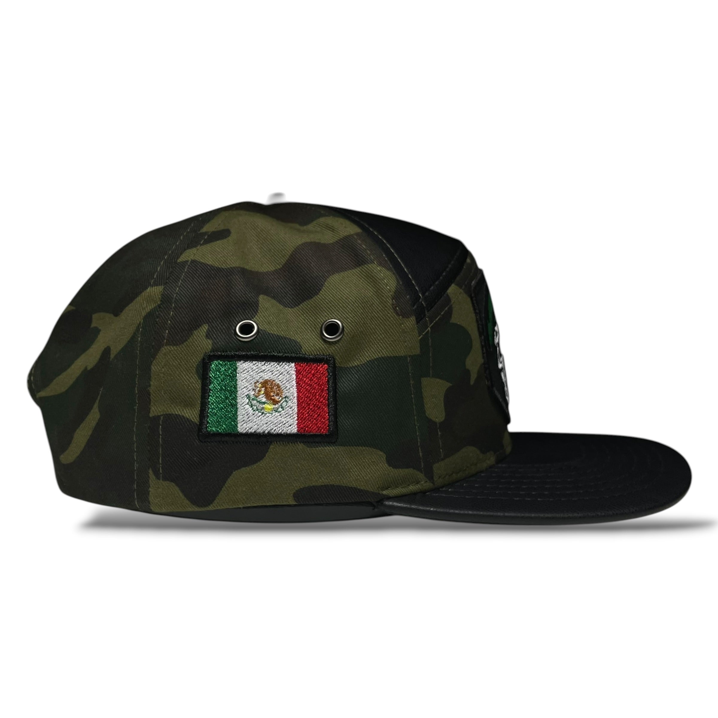 Gorra Snapback Camo GAFES México Fuerzas Especiales Parche Bordado Visera PU