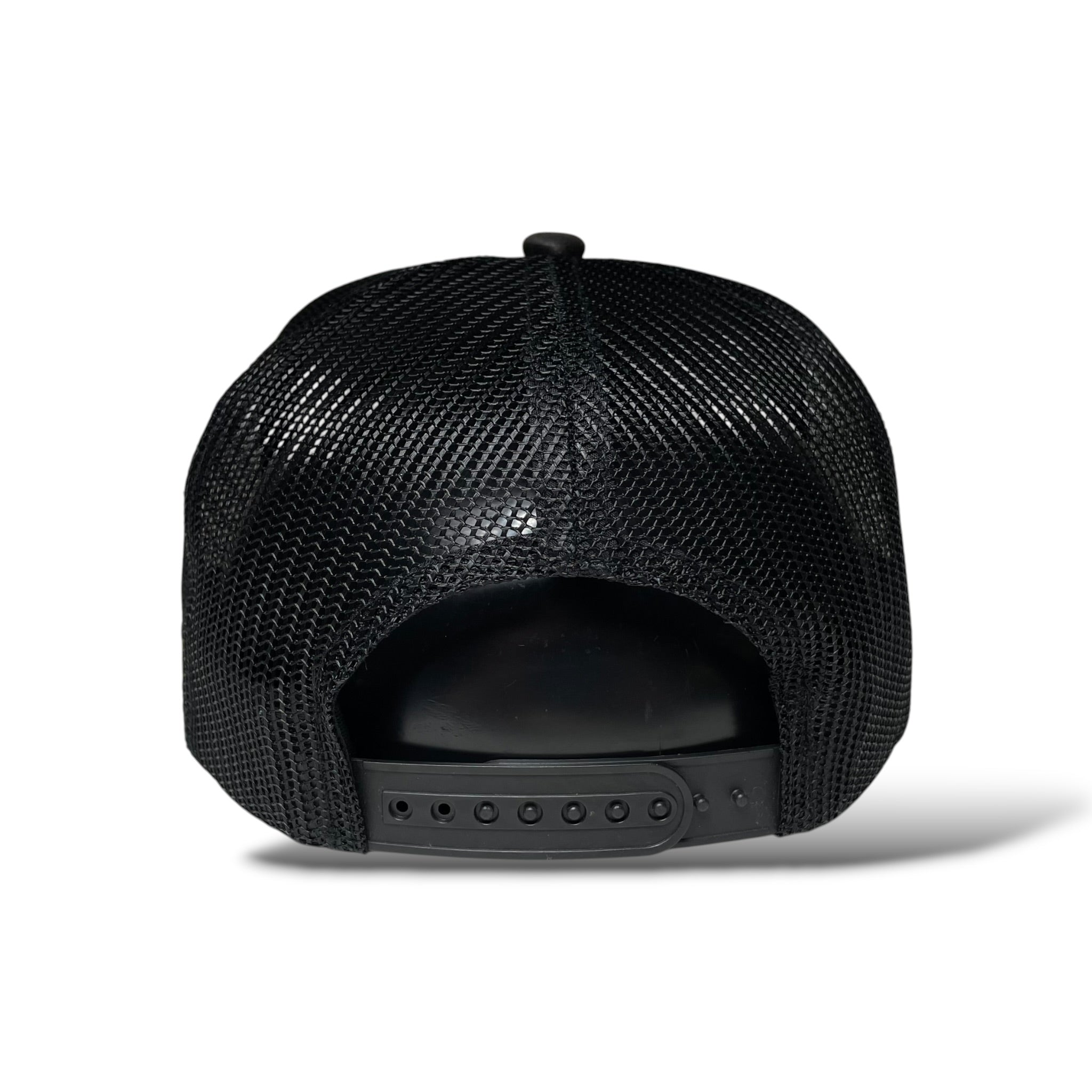 Western Cowboy Horse Patch Black Mesh Back Trucker Hat