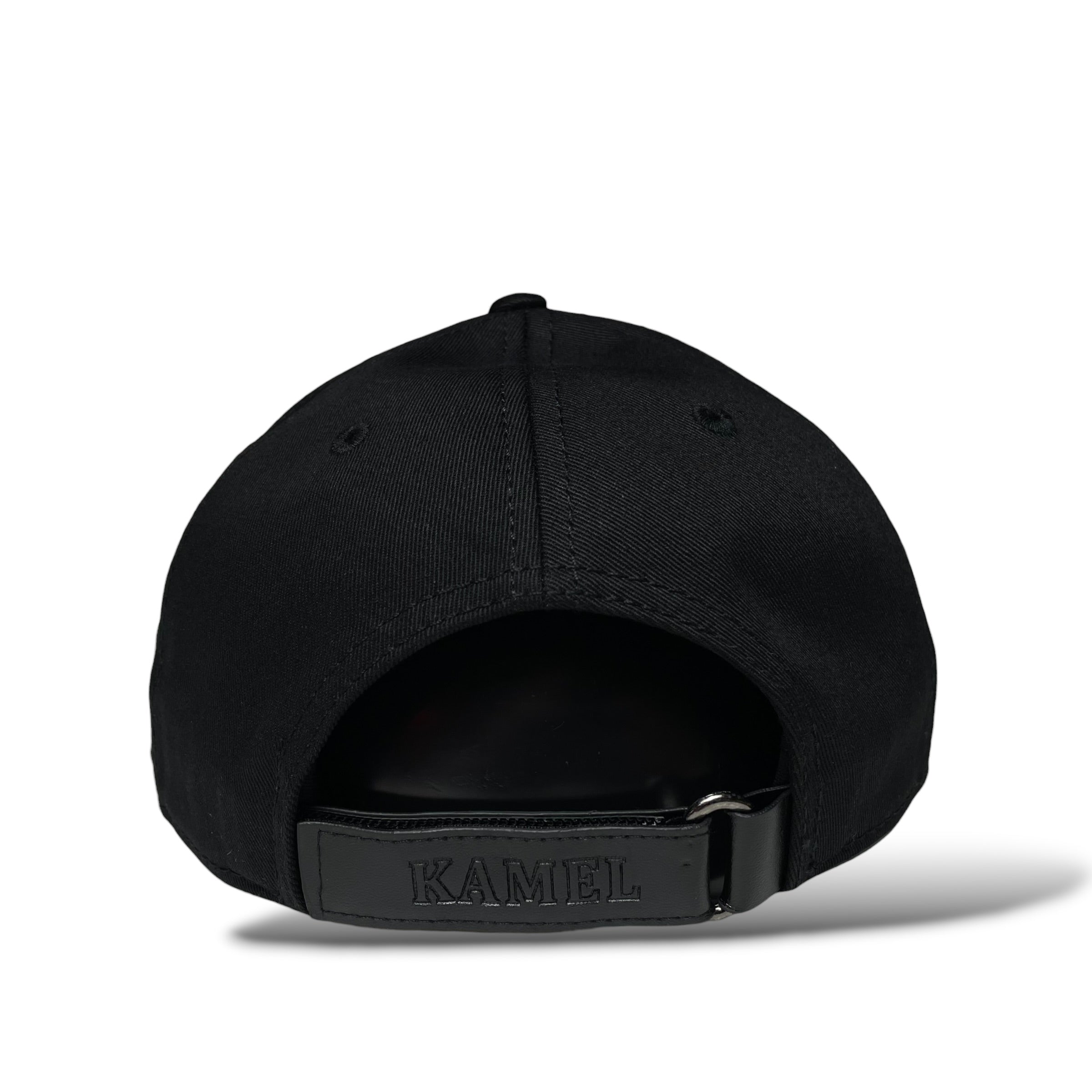 Horse & Free Spirit Emblem Black Western Baseball Cap Curved Visor